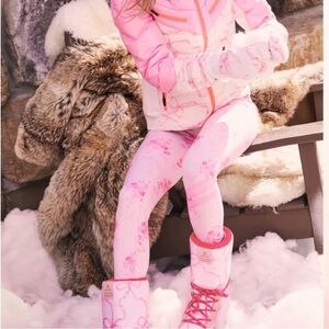 NWT Bogner Fire+Ice x LoveShackFancy highwaist base layer- magenta-M